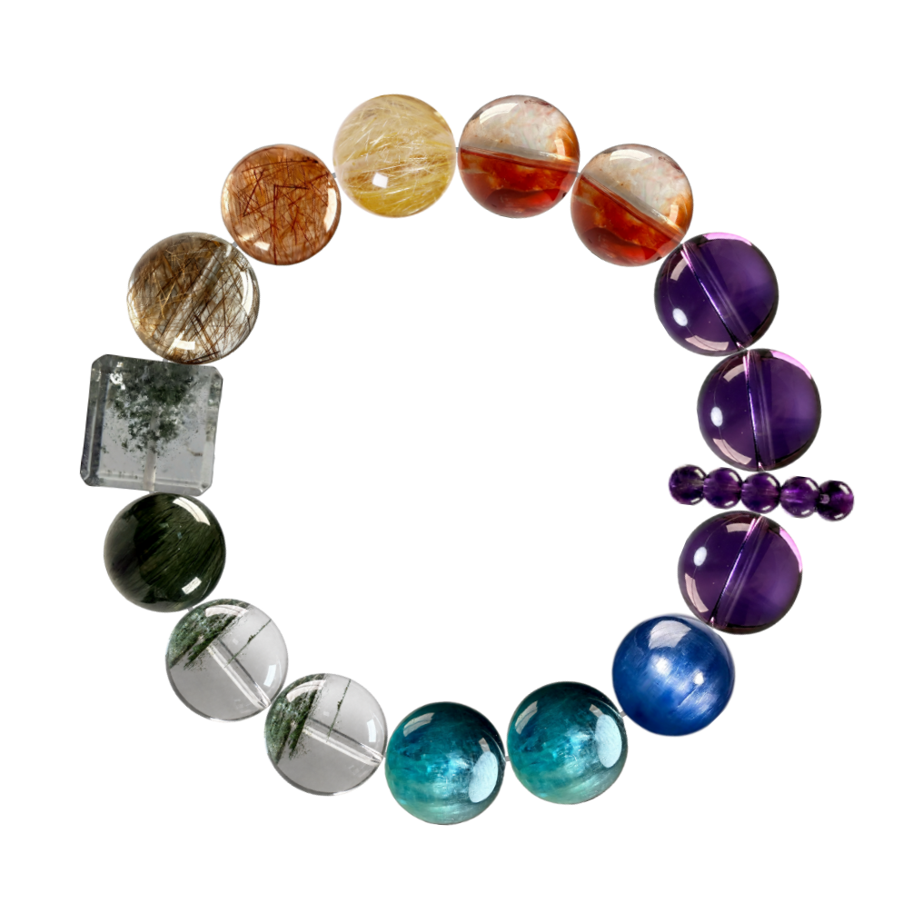 OVVO spring letter crystal bracelet formula