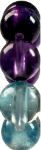 Amethyst Aquamarine Slider Charm