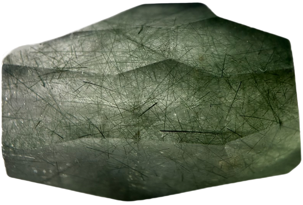 Green Rutilated Quartz Freeform Crystal