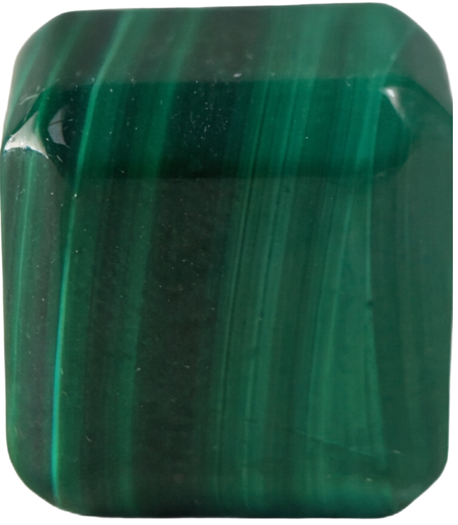 Malachite Cube Bead