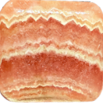 Rhodochrosite Cube Bead