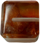 Red Garden Quartz Cube Bead