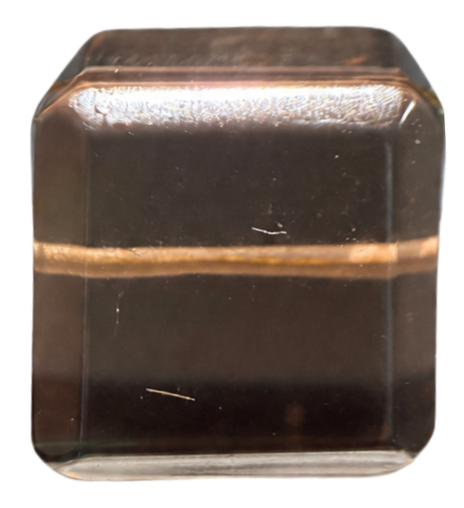 Smoky Quartz Cube Bead Premium